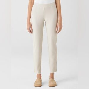 Eileen Fisher washable crepe pant bone small